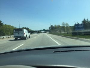 Maine highways look a lot like southern highways, just with a lot more tolls